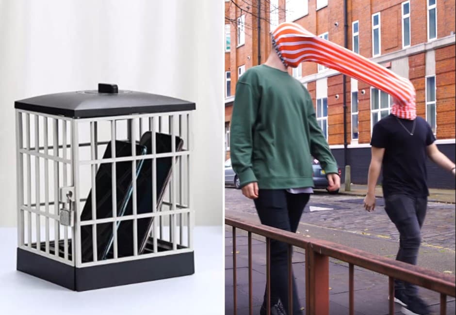 聚會必備!手機坐牢的監獄、專注彼此的頭套⋯盤點3個低頭族剋星