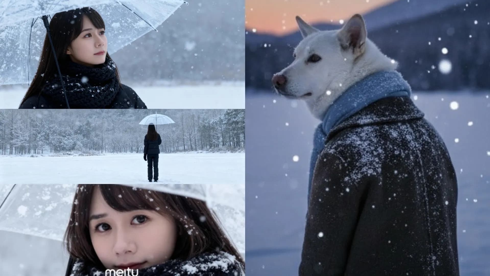 AI雪景特效爆紅!美圖秀秀「三格雪地照」玩法教學快收 一鍵變身浪漫日劇女主角