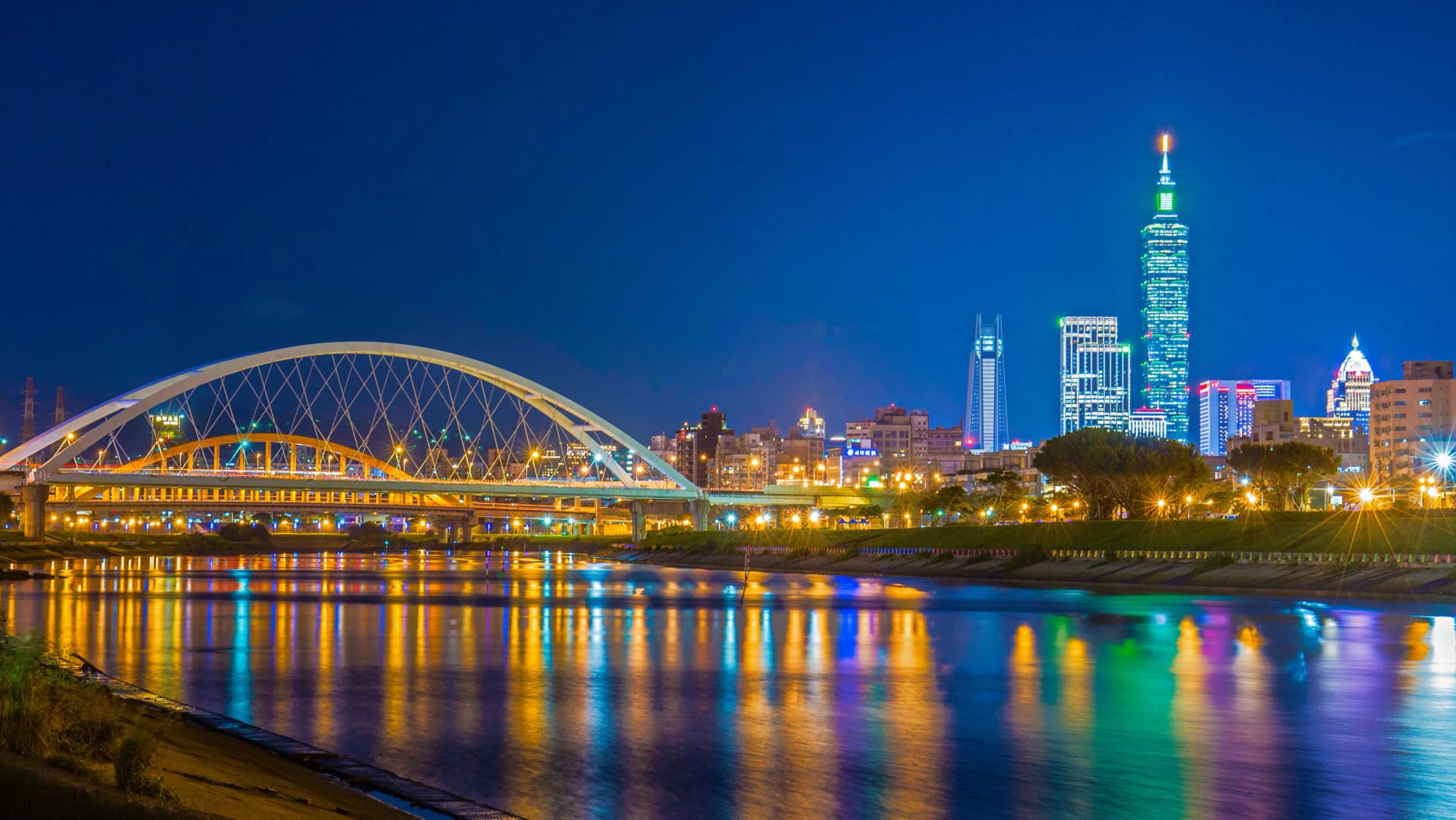 台北101煙火河濱公園觀賞點