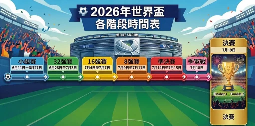 2026世足時間是什麼時候?完整賽程時間