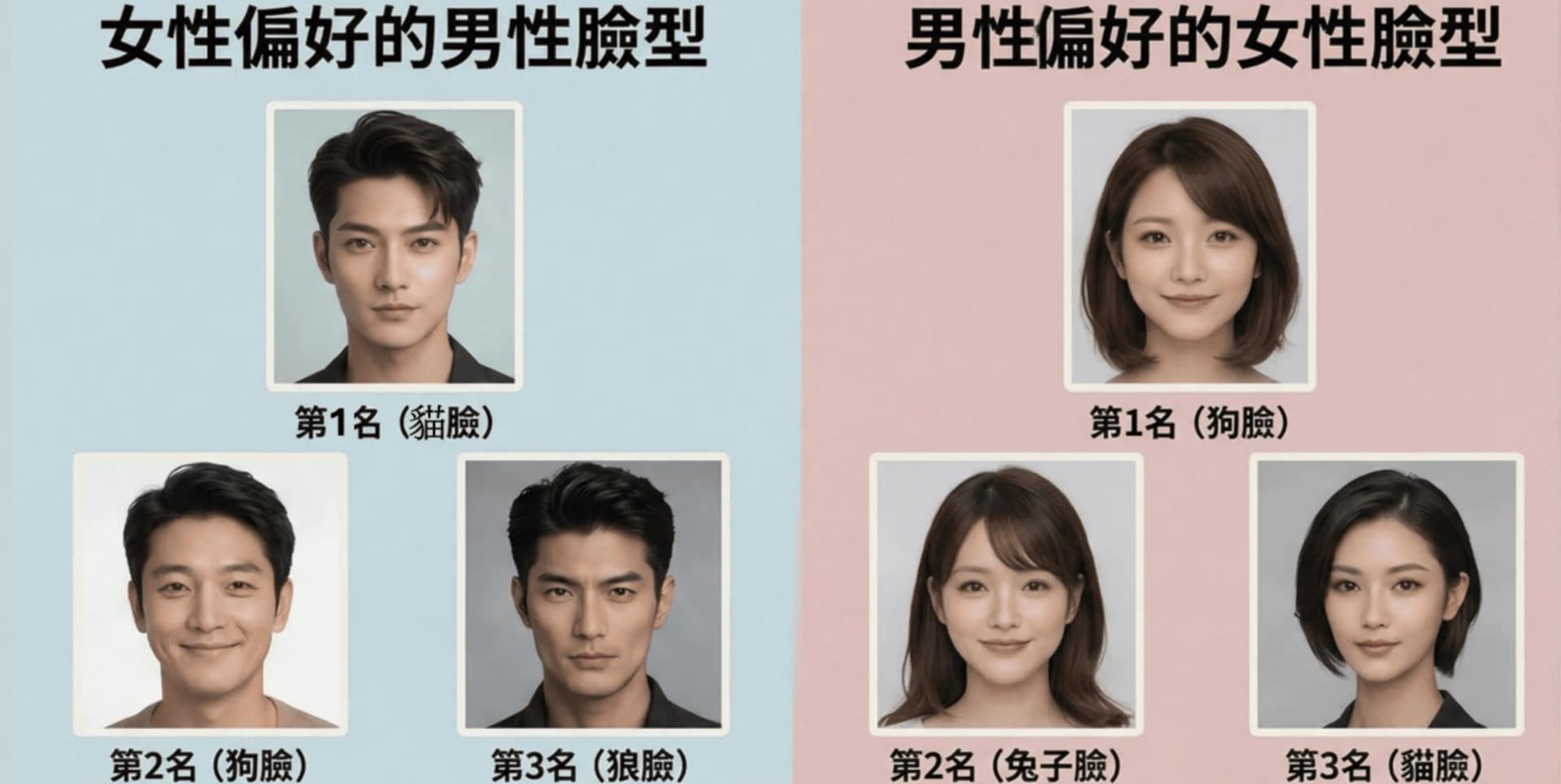 日本動物臉偏好排行TOP 10