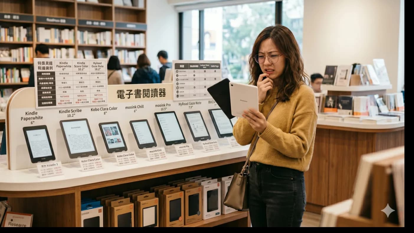 2026電子書閱讀器十大排行榜更新!品牌優缺點深度解析